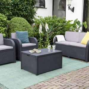 Allibert Allibert Stolik Africa ze schowkiem, grafitowy, 221044 9