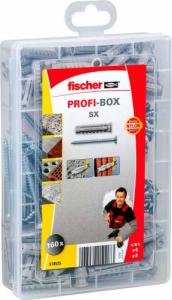 Fischer Fischer Zestaw kołków z wkrętami PROFI-BOX, SX, 160 szt. 1