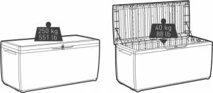 Skrzynia ogrodowa Keter Springwood 305 l Antracyt 4