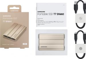 Dysk zewnętrzny SSD Samsung T7 Shield 2TB Beżowy (MU-PE2T0K/EU) 12