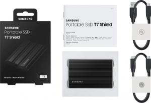 Dysk zewnętrzny SSD Samsung T7 Shield 1TB Czarny (MU-PE1T0S/EU) 12