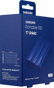 Dysk zewnętrzny SSD Samsung T7 Shield 2TB Niebieski (MU-PE2T0R/EU) 10