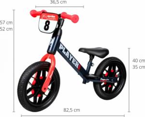 Rowerek biegowy Qplay Player Czerwony 4