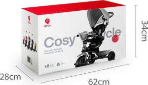 Qplay Rowerek Trójkołowy Cosy Szary 3