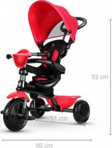 Qplay Rowerek Trójkołowy Cosy Czerwony 3