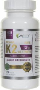 Wish Pharmaceutical Wish Witamina K2 MK-7 z Natto 100 mcg - 120 tabletek 1
