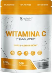 Wish Pharmaceutical Wish Witamina C Kwas L-Askorbinowy 1000 mg - 500 g 1