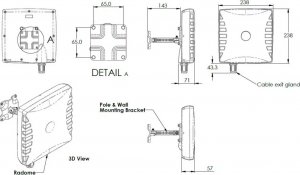 Antena Poynting Antena kierunkowa Wifi 4x4 MIMO Poynting WLAN-61 5