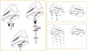 Antena Poynting Antena samochodowa 5w1 Poynting MIMO-3-15 LTE GPS 8