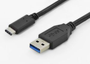 Kabel USB Ednet USB-C 1m Czarny (84310) 1
