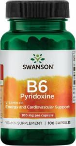 Swanson Swanson Witamina B6 100 mg - 100 kapsułek 1