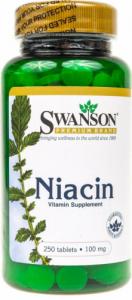 Swanson Swanson Niacyna (Witamina B3) 100mg - 250 tabletek 1