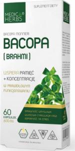 Medica Herbs Medica Herbs Bacopa (Brahmi) 600 mg - 60 kapsułek 1