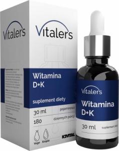 Vitalers Vitaler's Witamina D3 2000 IU + K2-MK7 75 mcg krople - 30 ml 1