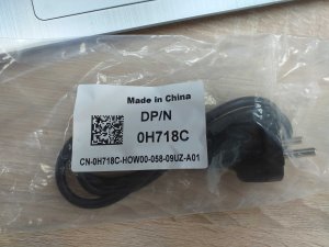 Kabel zasilający Dell Power Cord 250V, 2.5A, C5 Euro - H718C 3