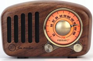 Radio Feegar Feegar Retro Radio Kuchenne Z Drewna Fm 10H Bt 4.2 1