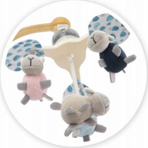 MoMi Karuzela Do Łóżeczka Melodie Zabawki 2W1 Momi Kiki 4