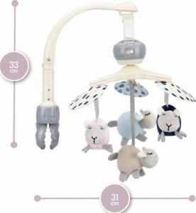 MoMi Karuzela Do Łóżeczka Melodie Zabawki 2W1 Momi Kiki 5