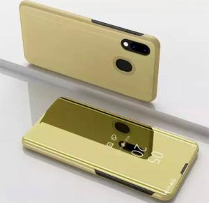 Etui Clear View Cover do Samsung Galaxy A30 złote 3