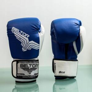 Beltor Beltor platinium fighter rękawice bokserskie Tiger 8oz niebieski B0830 8oz 1