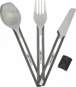 Esbit Sztućce Esbit Titanium Cutlery Set w/Silicon Sleeve Uniwersalny 1