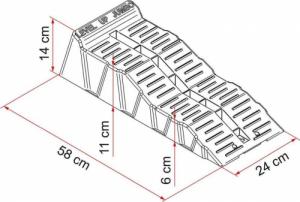 Fiamma Podkład poziomujący pod koła Fiamma Kit Level Up Level Bag Uniwersalny 4