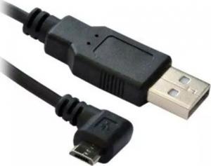 Kabel USB MicroConnect USB-A - microUSB 1.8 m Czarny (USBABMICRO18ANG) 1