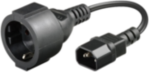 Kabel zasilający MicroConnect Adapter C14 -Schuko, 0.23m (PE130075) 1