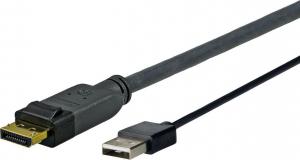 Kabel USB VivoLink DisplayPort USB, 5m, Czarny (PRODPUSB5) 1