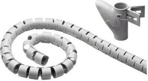 Organizer MicroConnect Spirala na przewody Srebrny 1 sztuka  (CABLEEATER2) 1