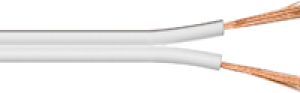 Przewód MicroConnect głosnikowy 2x1.5mm² , 100m, biały (AUDSPEAKER6) 1