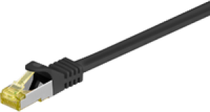 MicroConnect S/FTP CAT 7 RJ45 czarny 0.25m (SFTP70025S) 1