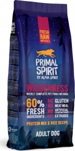 Alpha Spirit Primal Spirit Wilderness 60% sucha karma pies 12 kg 1