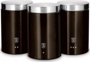 Berlinger Haus Zestaw 3 pojemników BERLINGER HAUS BH/6828 Metallic Line Shiny Black Edition 1