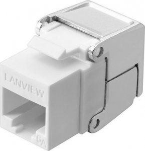 Lanview Cat6a Unshielded flip jack 1