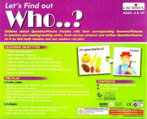 Creative Educational Gra językowa - 'Let's Find out- Who?' Creative Educational 2