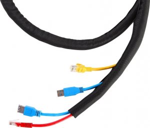 Organizer VivoLink Flexible cablesock ř38mm black 5