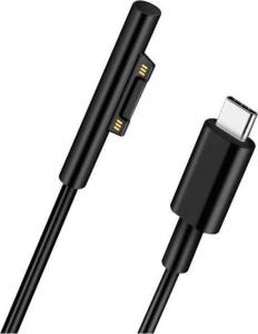 Kabel USB MicroConnect USB-C - Surface Pro 1.5 m Czarny (USB3.1CSURFACE) 1
