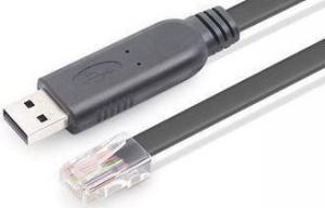 Adapter USB MicroConnect USB - RJ45 Czarny  (USBETHM) 1