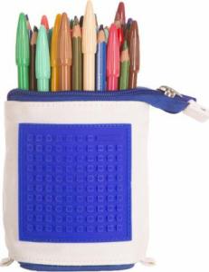 Piórnik Pixie Crew Pionowy piórnik na suwak z niebieskim panelem 6