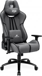 Fotel IMBA Seat WARLOCK materiałowy szaro-czarny 2