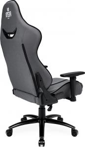Fotel IMBA Seat WARLOCK materiałowy szaro-czarny 4