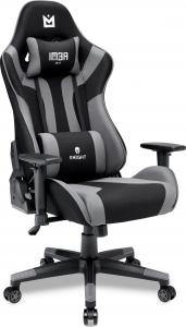 Fotel IMBA Seat KNIGHT materiałowy czarno-szary 2