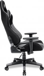 Fotel IMBA Seat KNIGHT materiałowy czarno-szary 3