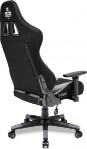 Fotel IMBA Seat KNIGHT materiałowy czarno-szary 4