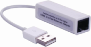 Karta sieciowa MicroConnect USB - RJ-45 Biały (USBETHW) 1
