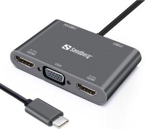 Stacja/replikator Sandberg USB-C (136-35) 1