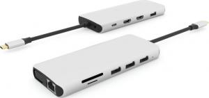 Stacja/replikator eStuff USB-C 12w1 (ES623009) 2