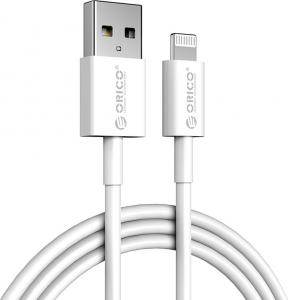 Kabel USB Orico USB-A - Lightning 1 m Biały (AL01-10-WH-BP) 1
