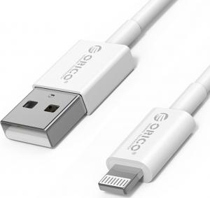 Kabel USB Orico USB-A - Lightning 1 m Biały (AL01-10-WH-BP) 2